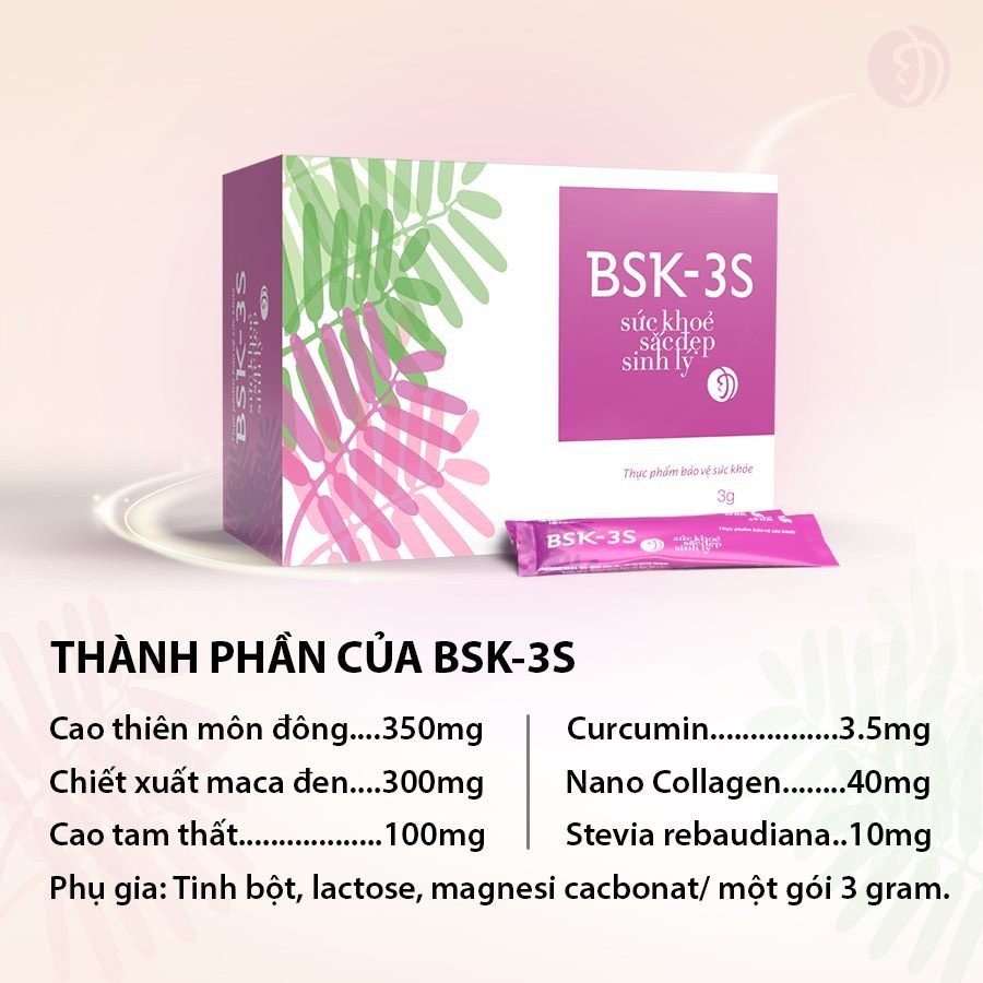 Bsk 3S - Tăng Cường Sức Đề Kháng Hỗ Trợ Nâng Cao Và Cải Thiện Sinh Lý Nữ Giúp Đẹp Da Đẹp Dáng Hộp 20 Gói - Cobo Pharmacy