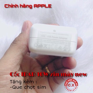 Cốc sạc ipad 10w zin máy new 100% - chính hãng apple
