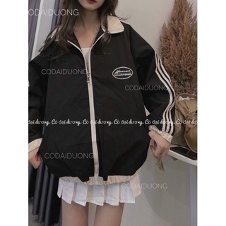 Áo khoác dù jacket form rộng logo - S8A