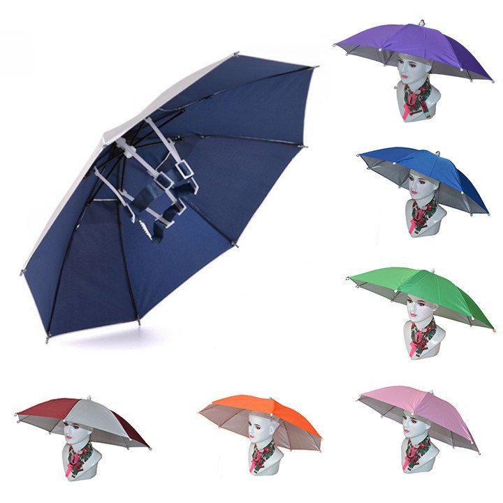 Dù Đội Đầu Câu Cá, Du Lịch Đường Kính 65Cm - 77Cm