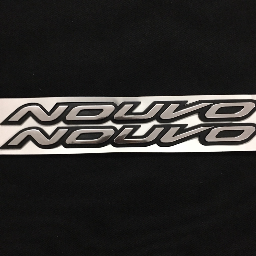 BỘ TEM NỔI CHỮ NOUVO ĐỜI NOUVO 2 VÀ 3, TEM TRANG TRÍ XE MÁY TÂN TRANG NHƯ MỚI