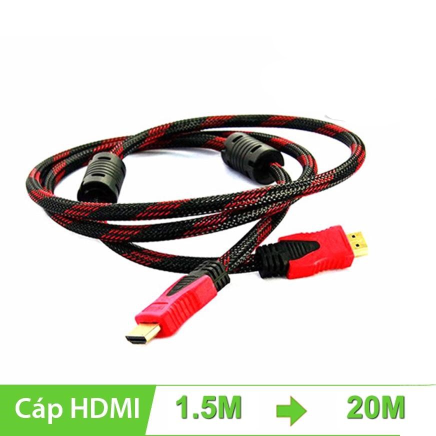 Dây lưới HDMI tròn dài 1.5m 3m 5m 10m 15m 20m