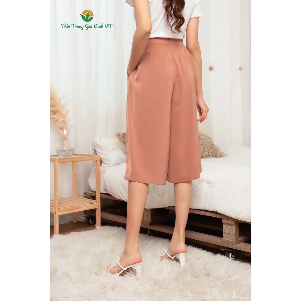 Quần culottes ống rộng, dáng lửng nữ Q06.2102 - Thời Trang Gia Đình VT