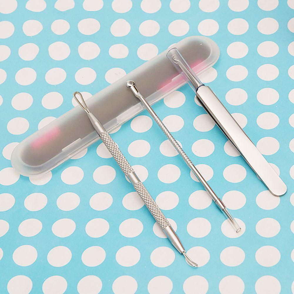 Bộ Dụng Cụ Hỗ Trợ Giảm Mụn Bằng Thép Không Gỉ Chuyên Nghiệp