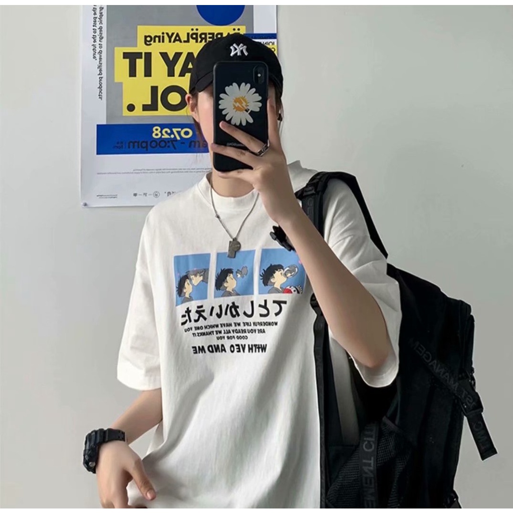 Áo thun tay ngắn form rộng thoải mái có size từ S-5XL