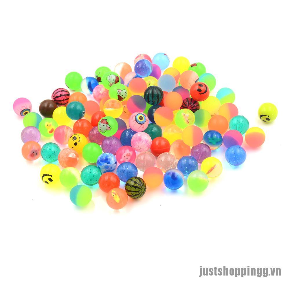 [just] 10pcs 25mm Bouncy Ball High quality child elastic rubber ball Kid of pinball