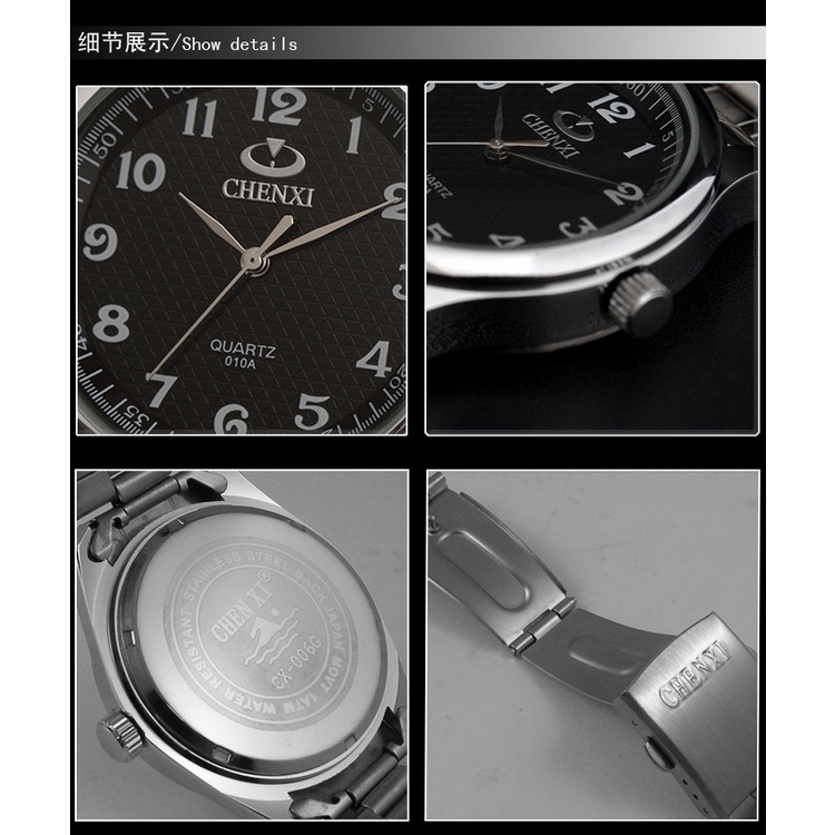 Đồng Hồ Đeo Tay Chexi Bằng Thép Không Gỉ Siêu Mỏng Chống Nước Thời Trang Cho Nữ