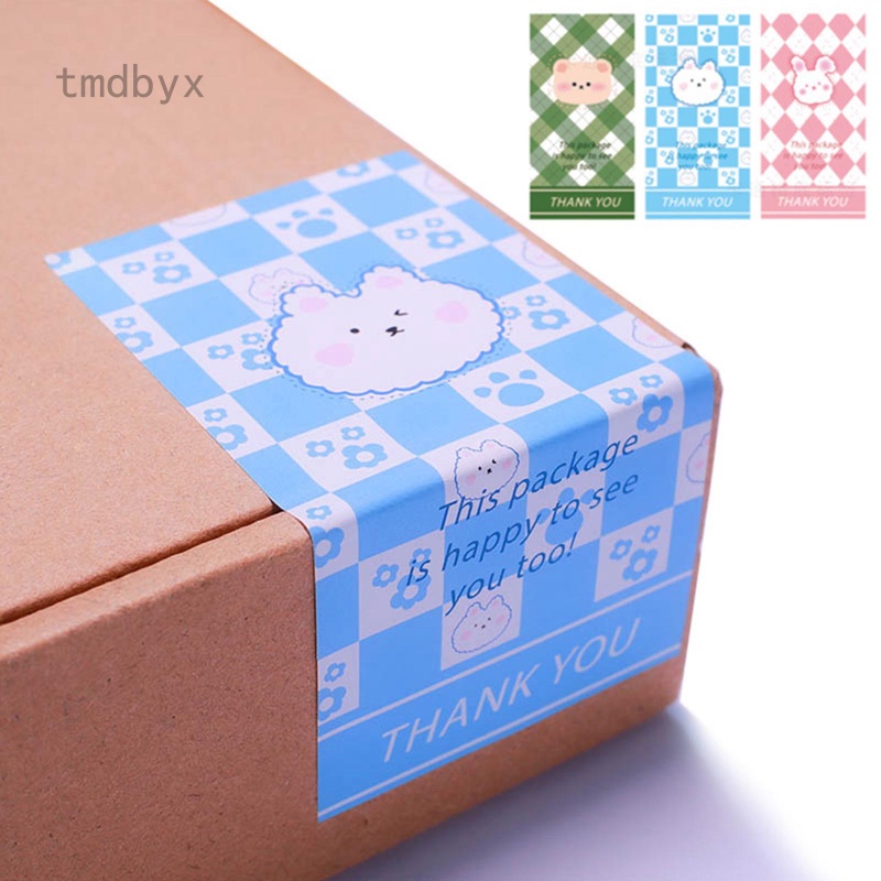 Tmdbyx Set 50/25 Tờ Nhãn Dán Trang Trí In Chữ Thank You