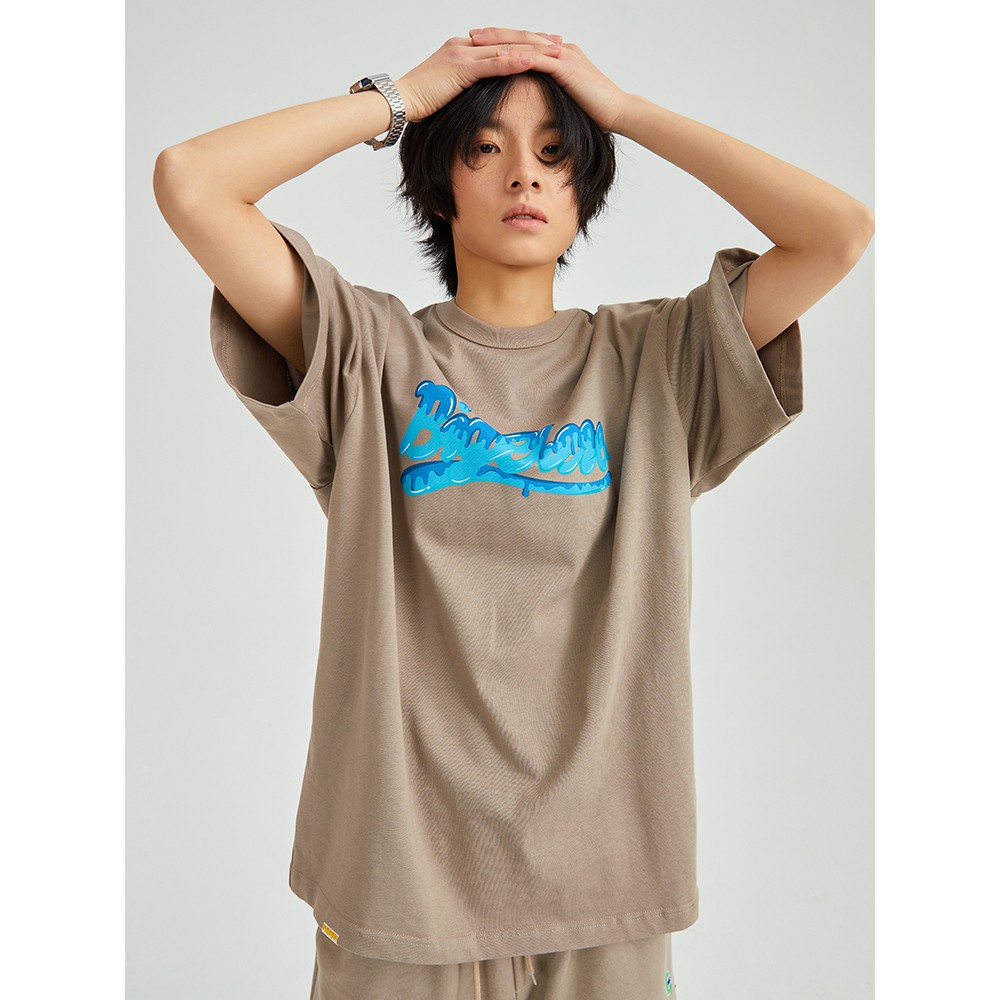 ÁO THUN BIGHERO CHỮ XANH SKU03,FROM RỘNG TAY LỠ ,CHẤT LIÊU DÀY DẶN KHÔNG XÙ LÔNG | BigBuy360 - bigbuy360.vn