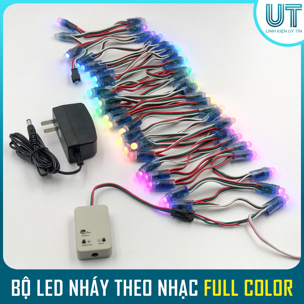 Bộ Đèn LED Nháy Theo Nhạc 1903 Full Color 2024 CỘT 48-50LED - Có IC đệ