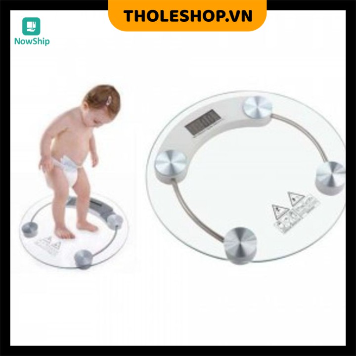 Cân điện tử  ⛔GIÁ SỈ⛔   Cân điện tử mặt kính Personal Scale trọng lượng tối đa 180kg Cân đo sức khỏe 2284