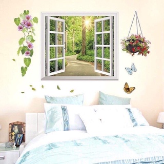 Tranh decal cửa sổ