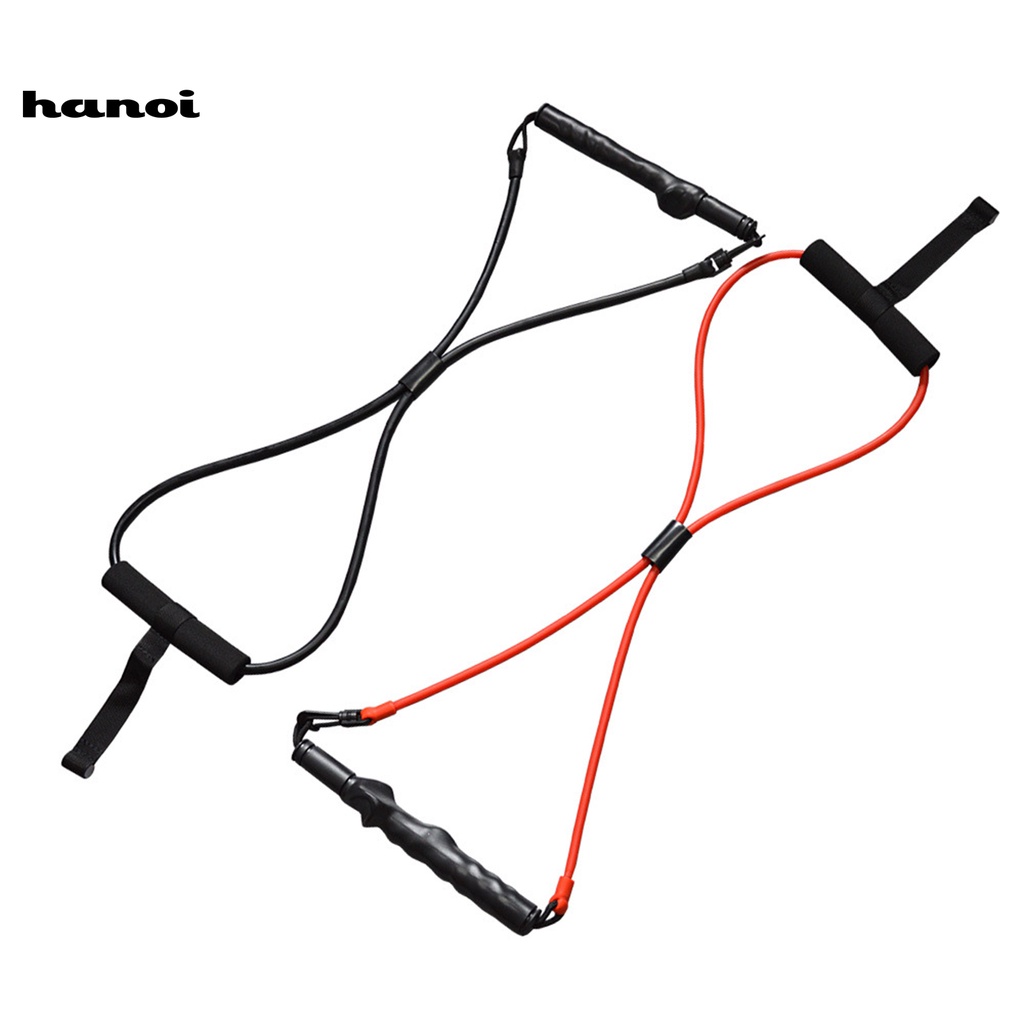 HAN_ Red/Black Golf Swing Tension Band Reusable Golf Strength Trainer Comfortable to Hold for Golf Training