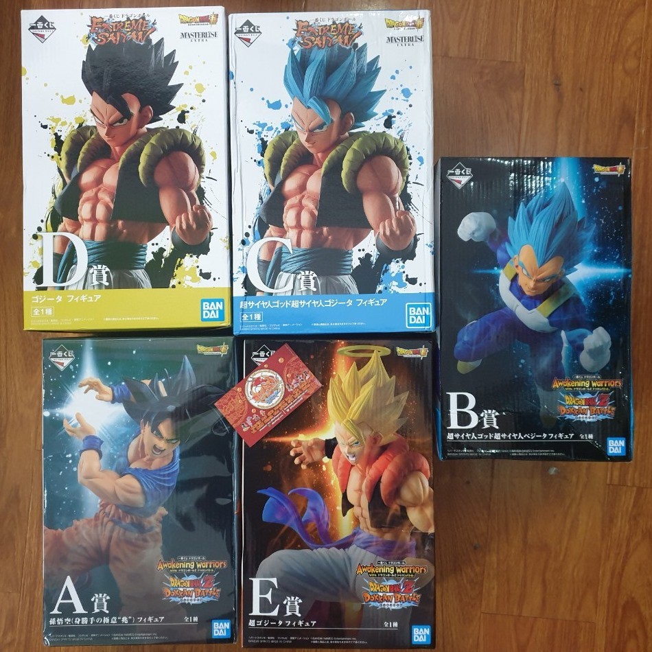 Mô hình Dragonball chính hãng - Ichiban kuji (Gogeta blue,Goku, vegeta)