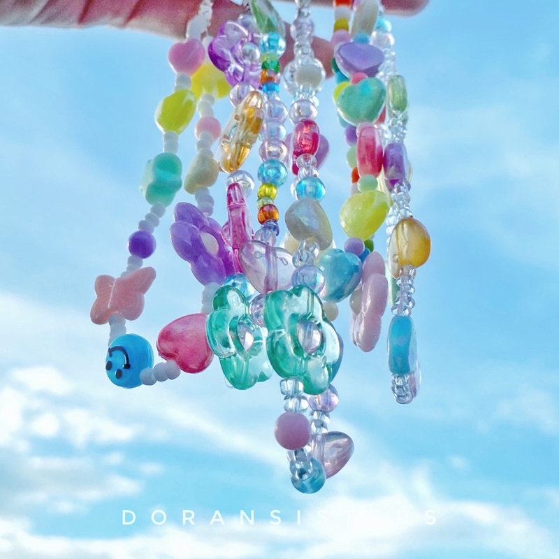 Móc khoá/dây đeo điện thoại, balo, túi xích đa năng tone màu pastel handmade dễ thương 🌈 | BigBuy360 - bigbuy360.vn