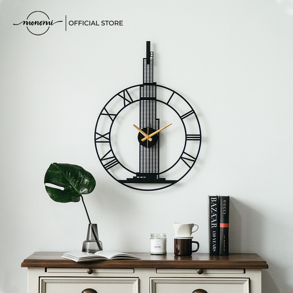 Đồng Hồ Decor CNC Landmark 81 Với Sơn Tĩnh Điện Phù Hợp Phòng Khách & Văn Phòng THE MONOMI - C028