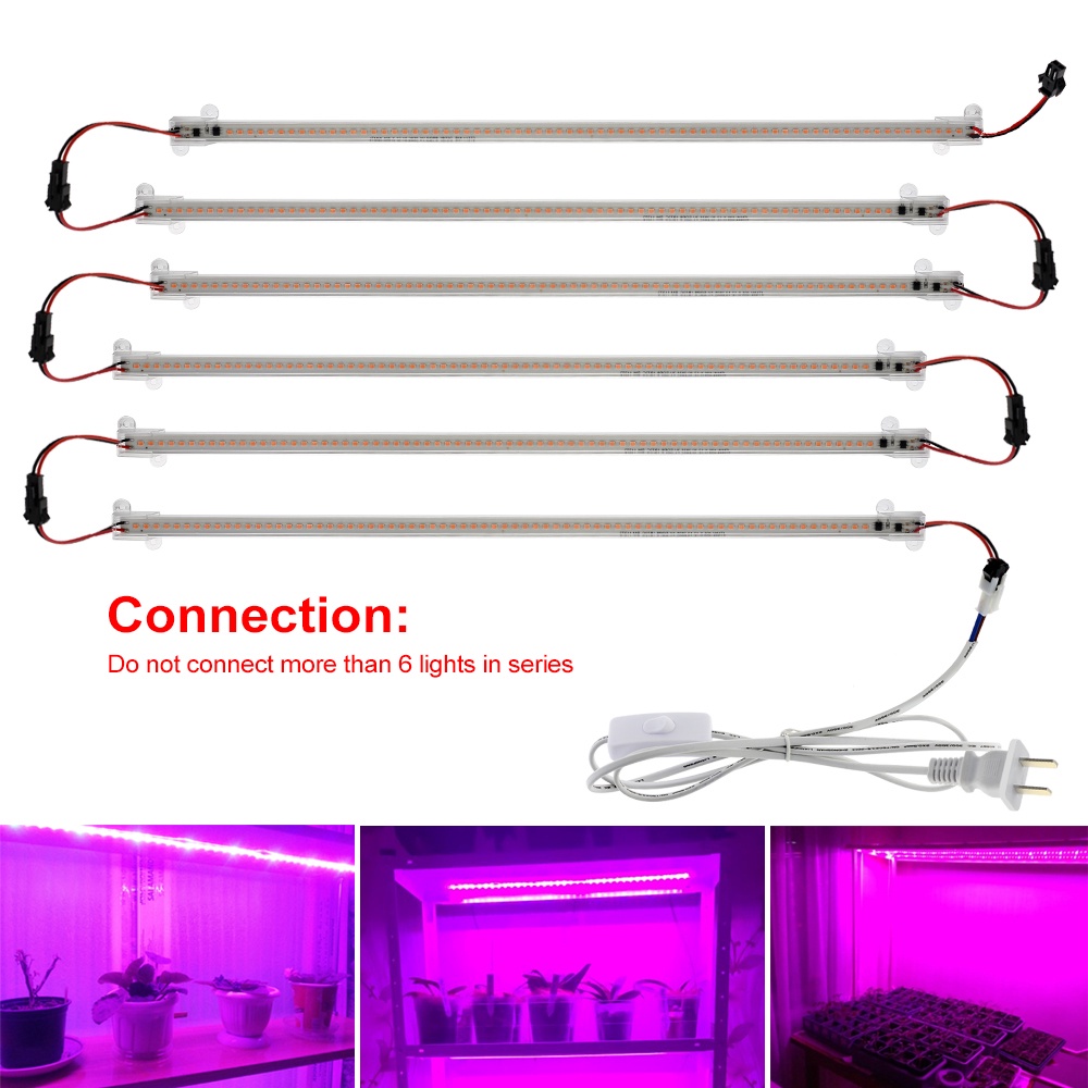 1-6cái 220v Đèn Led Thực Vật Thanh Ống đèn Toàn Phần Quang Phổ  thủy canh，đèn trồng trong cây nhà kính