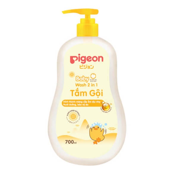 Tắm gội Pigeon 2 in1 hương Jojoba 700 ml (Mẫu mới)