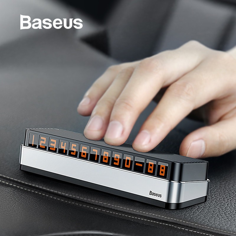 Bảng ghi số điện thoại ô tô baseus - biển báo oto và xe hơi