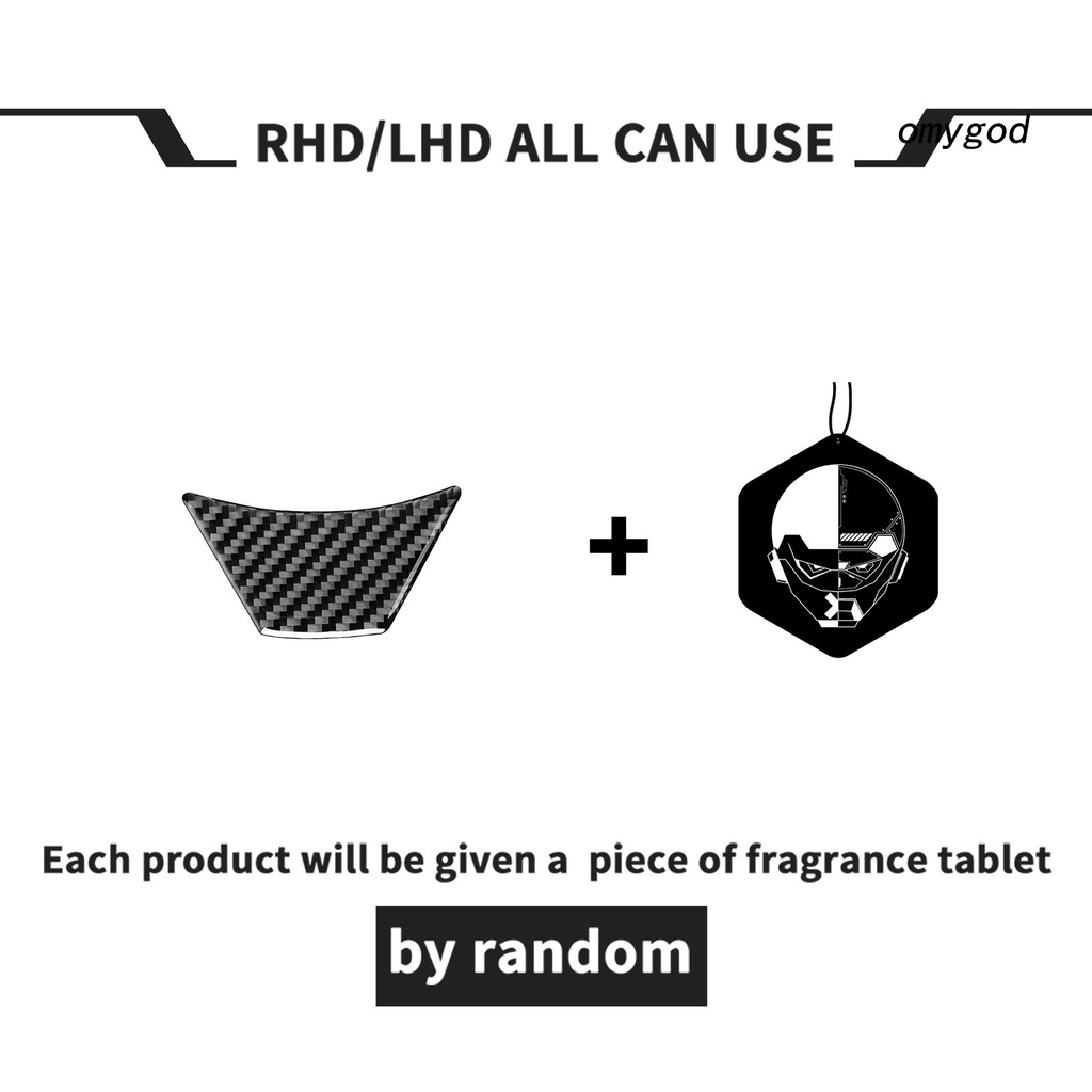 Miếng Dán Trang Trí Vô Lăng Bằng Sợi Carbon Thân Thiện Với Môi Trường Chống Trầy Xước Cho Toyota Corolla 2014-2018