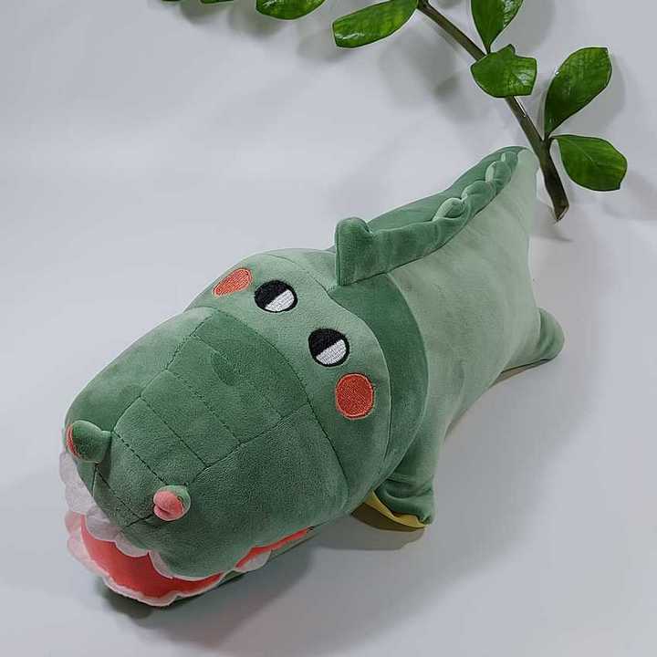 Gấu Bông Cá Sấu Ngáo Cute Chất Liệu Vải Nhung Co Giãn 4 chiều- Thú Nhồi Bông Cá Sấu Mặt Ngáo Mềm Mịn 60 Cm