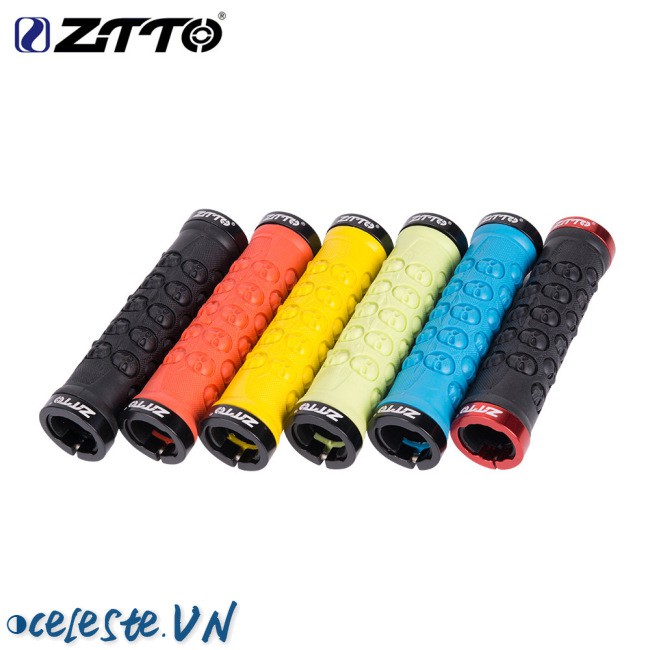 VN Bicycle Handlebar Covers Fixed Gear Bike Anti-Skid Aluminum Alloy Rubber Bike Handlebar Cover Mountain Road Riding Grips Bike Parts