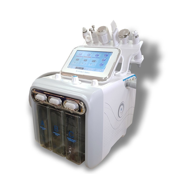 Máy H202, aqua, máy 6in 1 mầu xanh chuyên chăm sóc da chuyên sâu