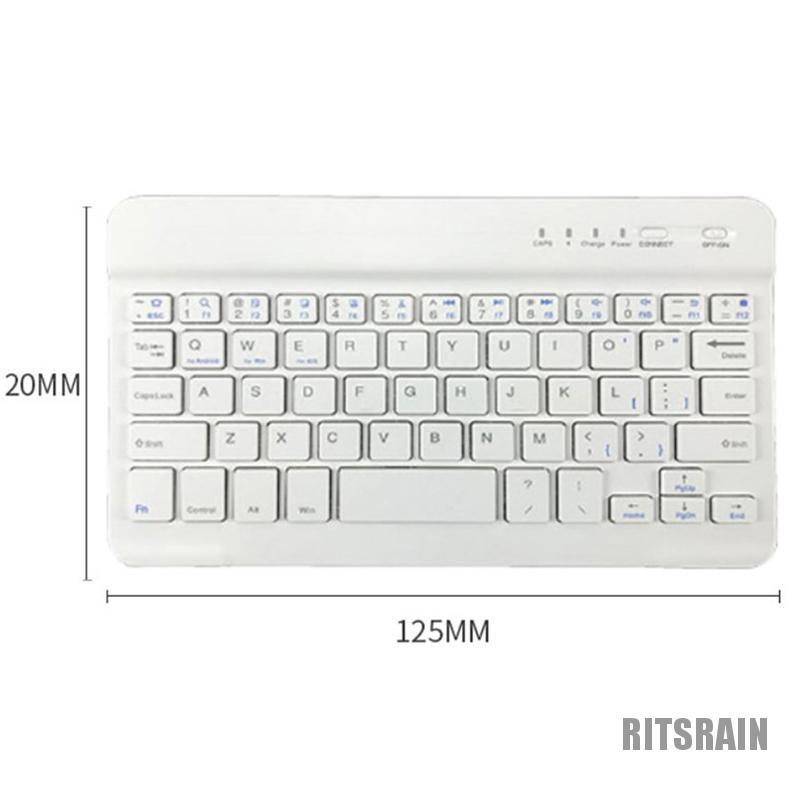 Bàn Phím Bluetooth Không Dây Mini Bằng Nhôm Cho Mac Ios Android Windows Pc Tablet