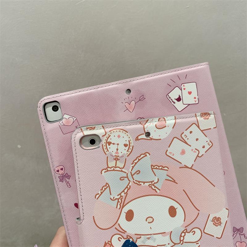 Ốp máy tính bảng họa tiết hoạt hình Melody Kuromi dễ thương cho IPAD MINI 1/2/3/4/5/6 IPAD 5/6/7/8 IPAD 10.2/10.5 INCH