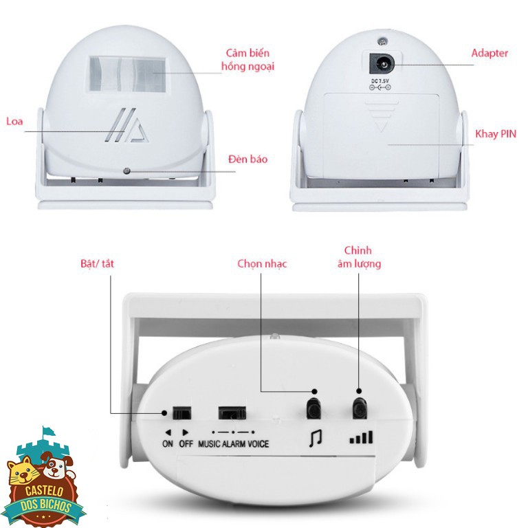 CHUÔNG BÁO CHỐNG TRỘM, SÁT KHUẨN CẢM ỨNG CHUYỂN ĐỘNG LK-5301