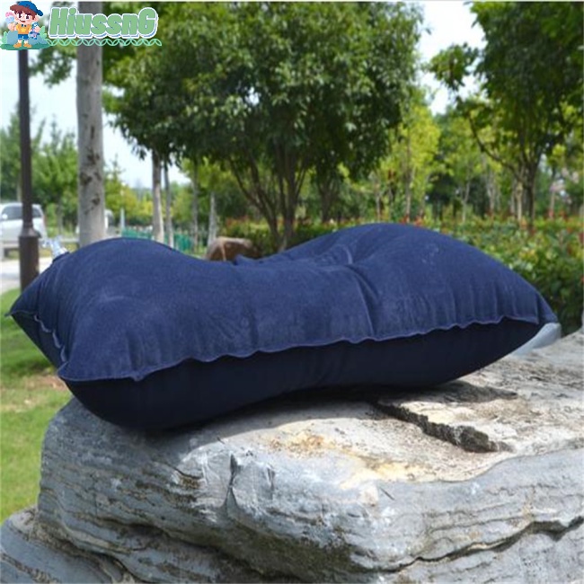 Gối Bơm Hơi Chống Trượt Thiết Kế Nhỏ Gọn Tiện Dụng Cho Du Lịch