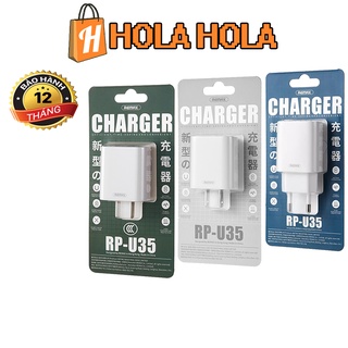 Cốc sạc đa năng Remax RP-U35 tích hợp 2 cổng USB max 2.1A