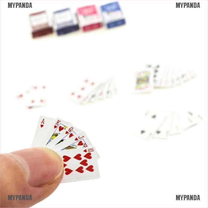 Mô hình bài poker mini tỉ lệ 1:6/1:12 cho nhà búp bê