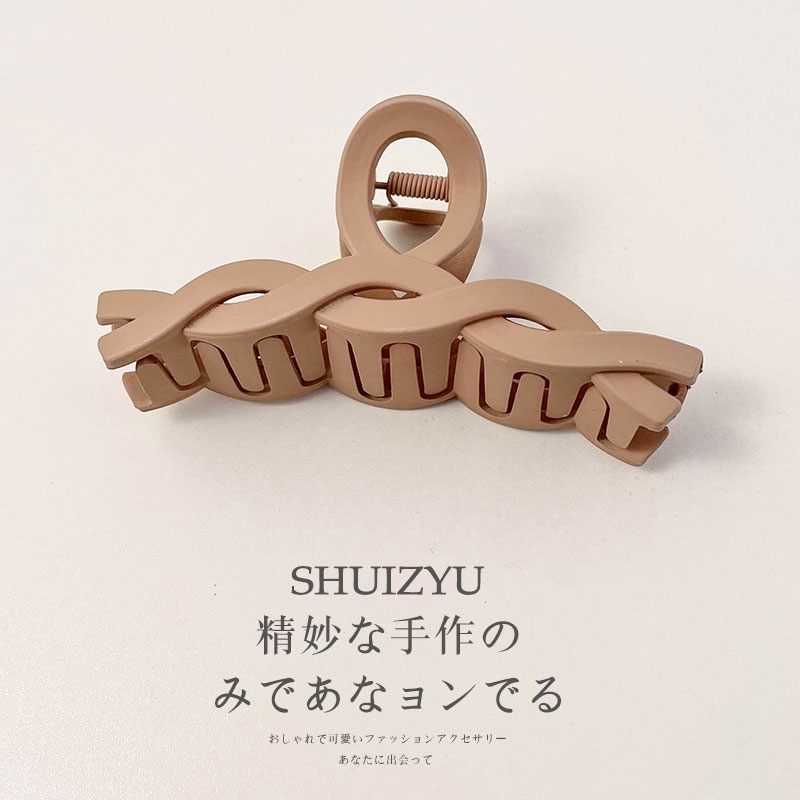 Kẹp Tóc Màu Nâu Kiểu Dáng Cổ Điển