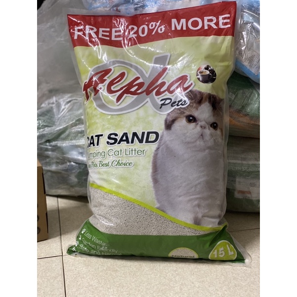 12kg cát vệ sinh cho mèo alpha pets 12kg siêu lớn tiết kiệm