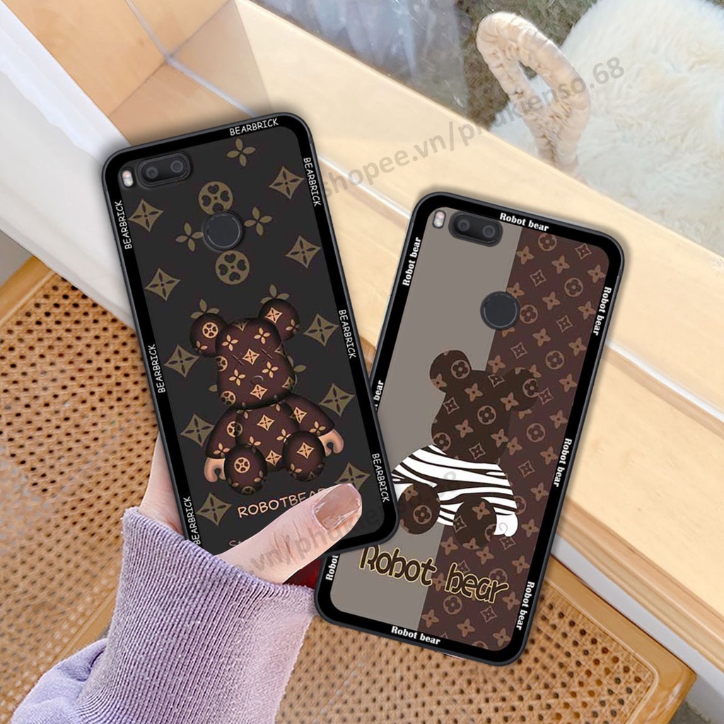 Ốp lưng điện thoại Xiaomi Mi A1 in hình gấu bear, kaws, doremon thời trang, ốp lưng cao cấp chất lượng