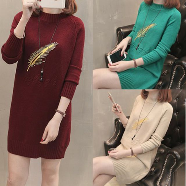 ĐẦM LEN THÊU HOẠ TIẾT