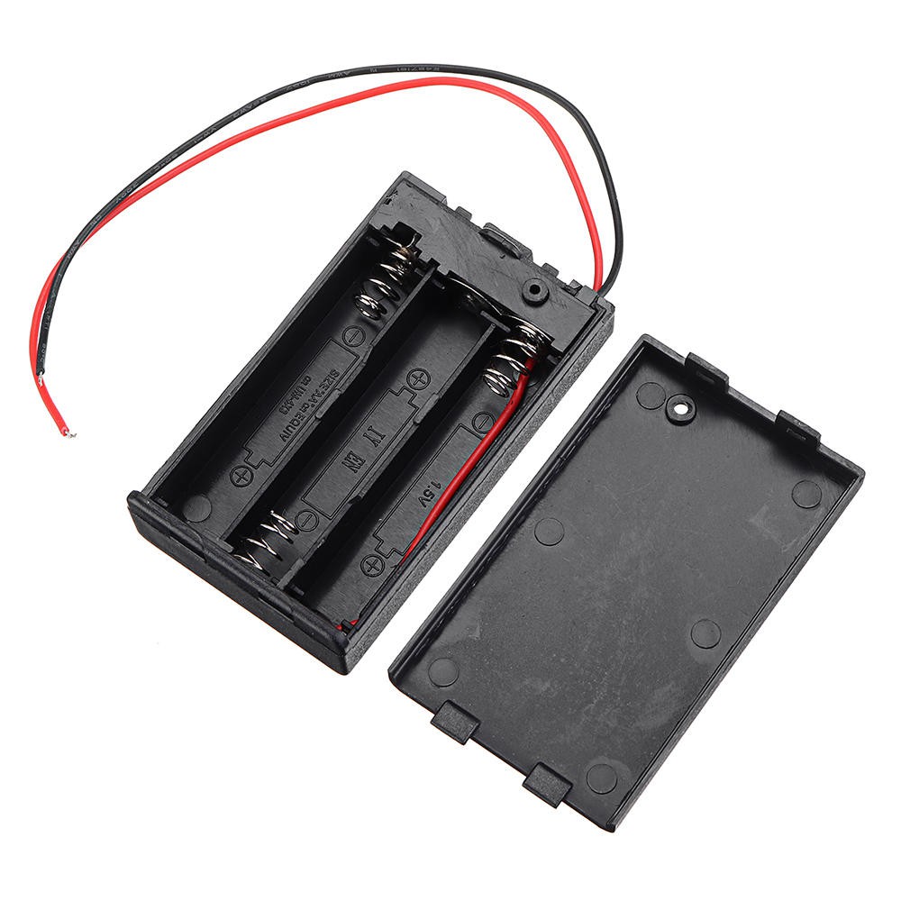Hộp đế đựng pin AAA 2/3/4 Pin có nắp và công tắc