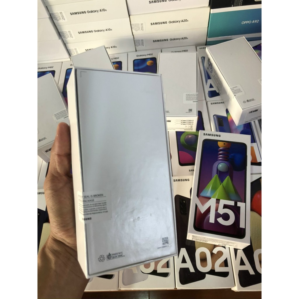 Điện thoại Samsung Galaxy M51 8/128G Fullbox New Đã Khui Seal - Hàng Chính Hãng