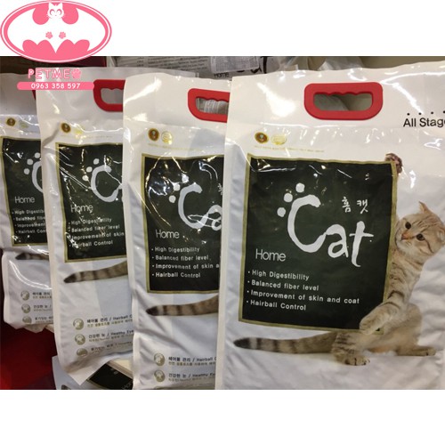 Thức ăn Home Cat Hàn Quốc cho mèo trên 2 tháng 1Kg dạng túi tiết kiệm - PETMEO