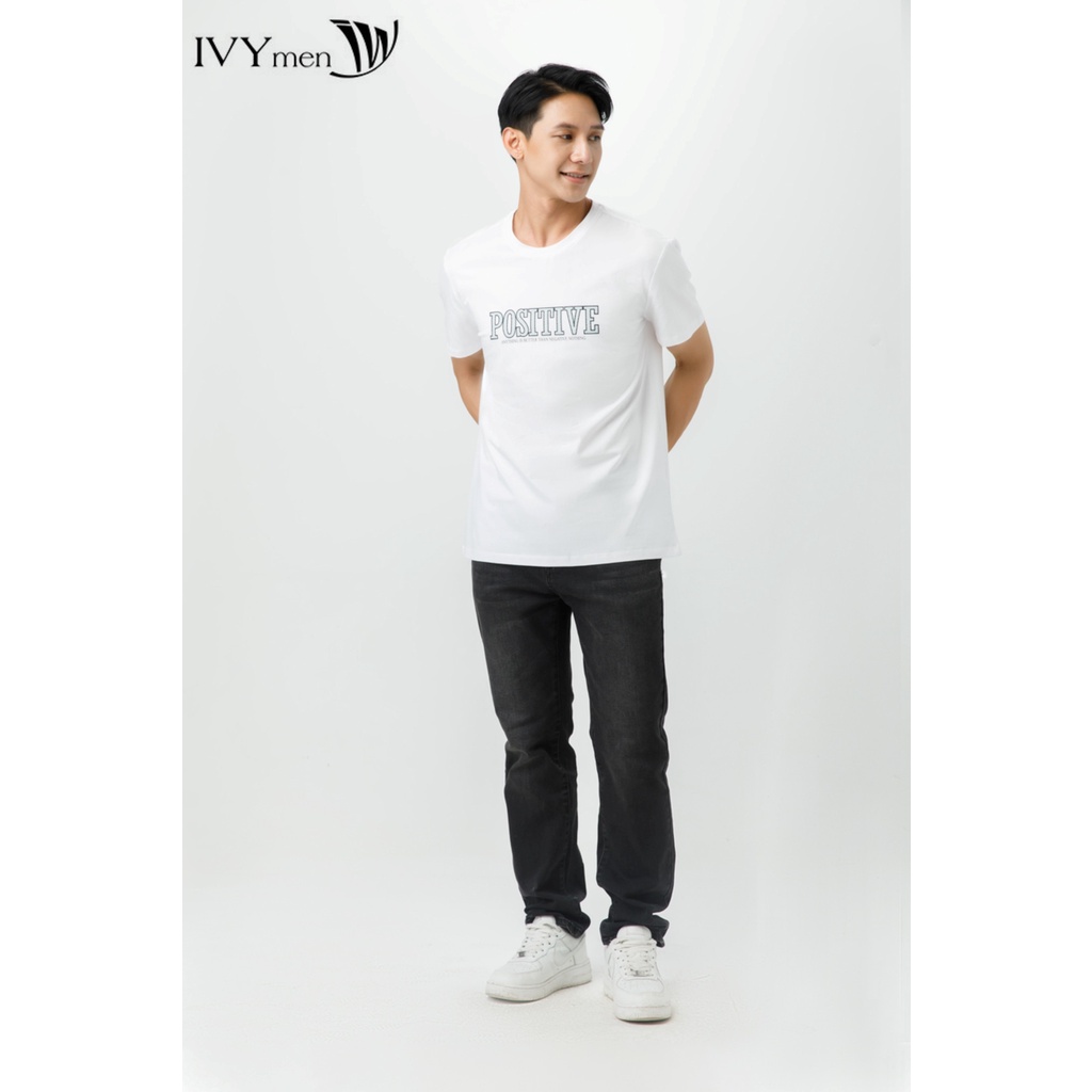 Áo thun nam in chữ Positive IVY moda MS 57E3379