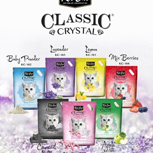 Cát thủy tinh Kit Cat Crystal vệ sinh cho mèo 5L