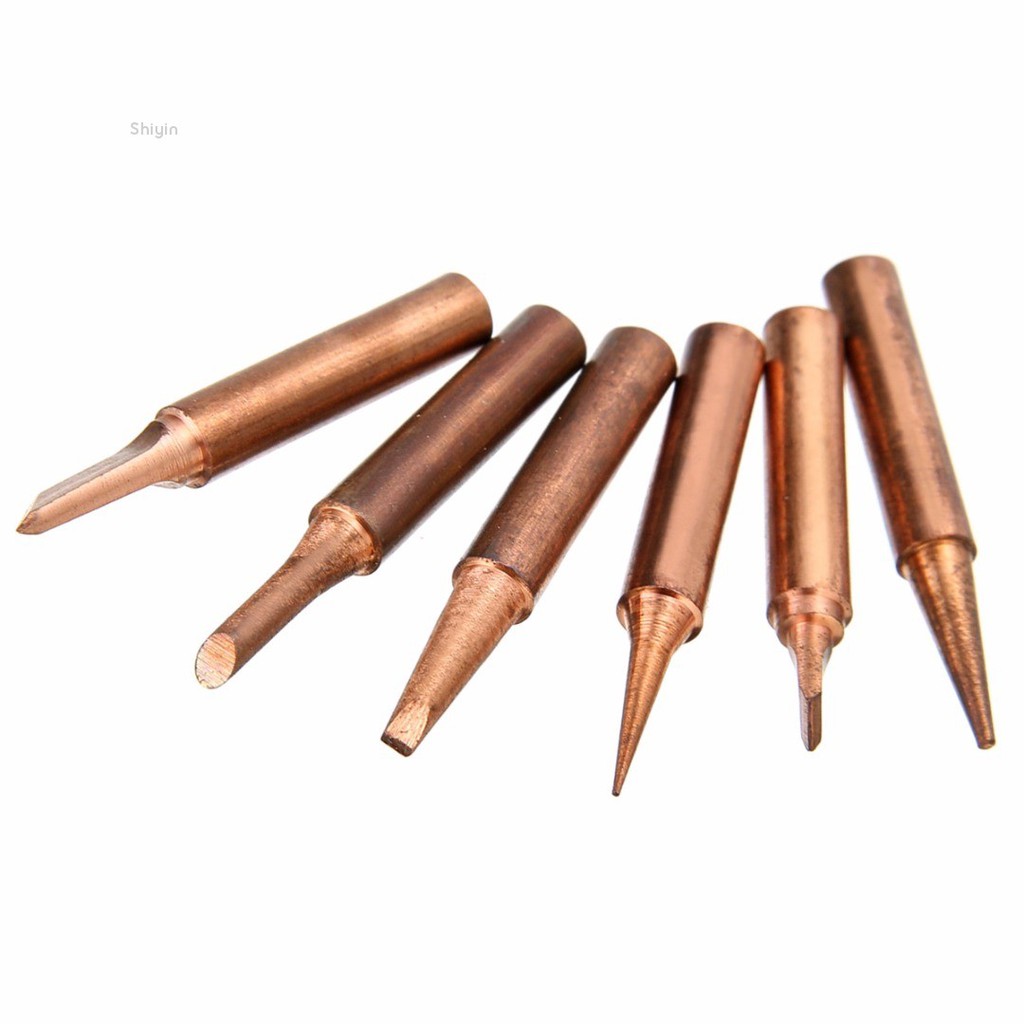 Set 6 đầu hàn 900M-T bằng đồng không chì tiện dụng