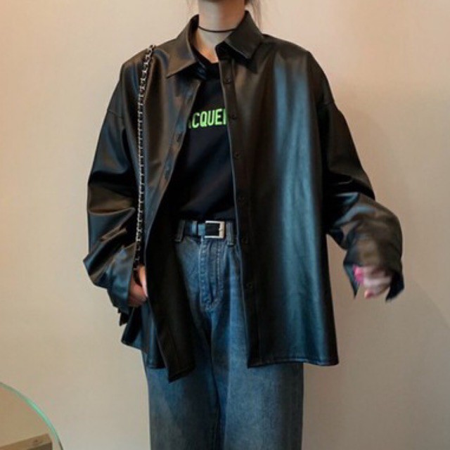 oversize leather JACKET (áo khoác da) | BigBuy360 - bigbuy360.vn