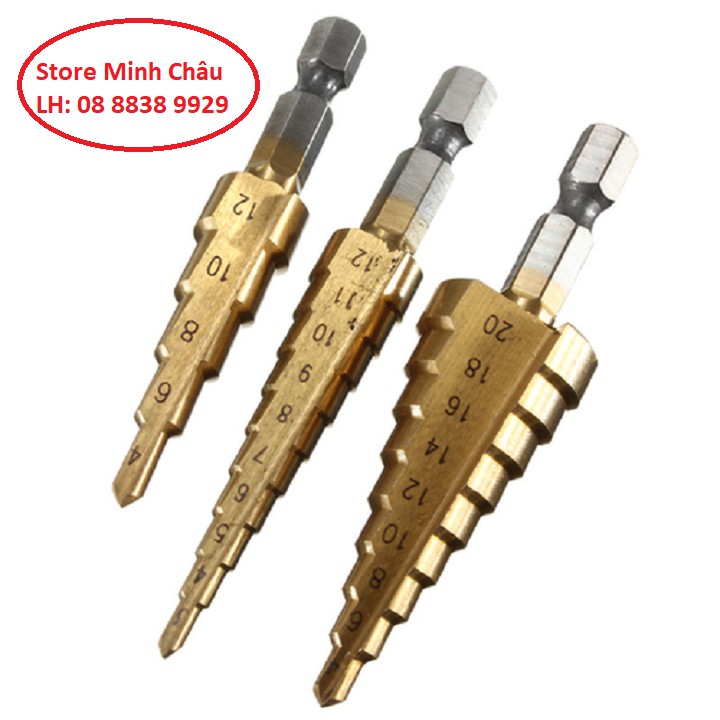 Bộ 3 mũi khoan tháp