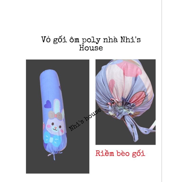 Vỏ gối ôm cotton poly kích thước 35x100 nhiều mẫu mã đẹp