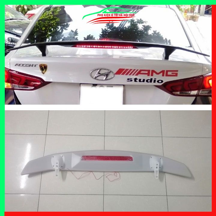 Đuôi gió sau xe thể thao Civic , City, Cerato có đèn Led hàng mộc chưa sơn