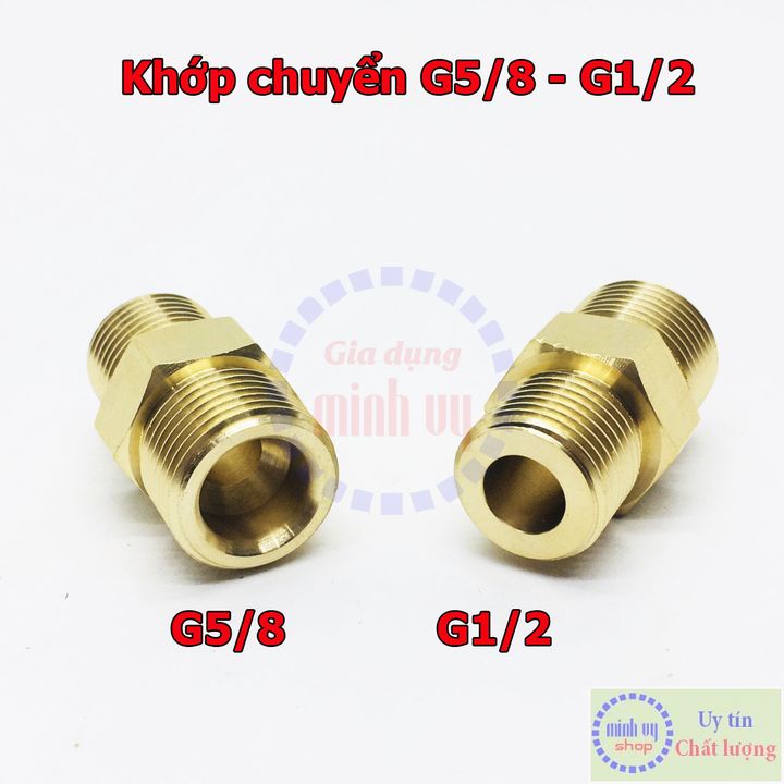 Khớp chuyển G5/8 (23) sang các chuẩn G1/2 M14x1.5 W21.8 -Đầu chuyển ren van điện