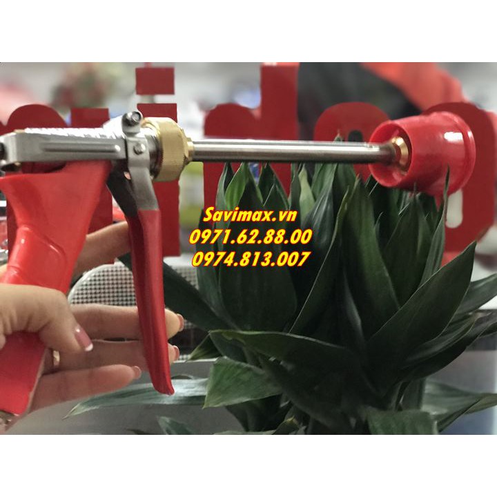 Súng Xịt Áp Lực Cao Tưới Cây Phun Thuốc Sâu Rửa Xe Inox hàng xịn bảo hành 12 tháng