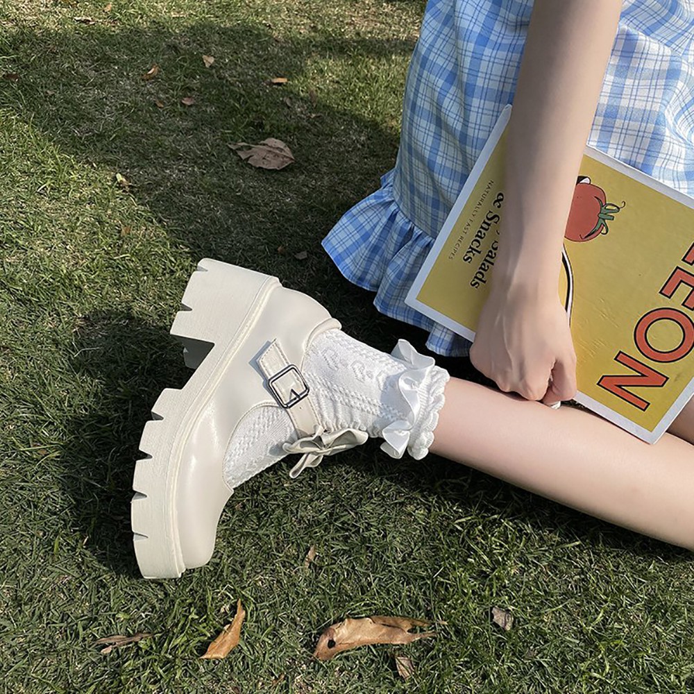 (CÓ SĂN) GIÀY LOLITA ĐẾ CAO 6cm - GIÀY BÚP BE PHONG CÁCH LOLITA ĐẾ CAO 6cm | BigBuy360 - bigbuy360.vn